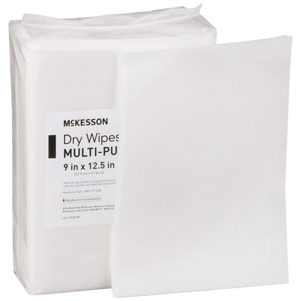 McKesson Task Wipe Medium Duty 48 Count Poly Pack 9 X 12-1/2 Inch NonSterile Disposable (864655_CS) 768/CS