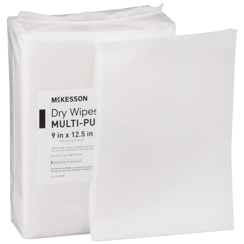 McKesson Task Wipe Medium Duty 48 Count Poly Pack 9 X 12-1/2 Inch NonSterile Disposable (864655_PK) 48/PK
