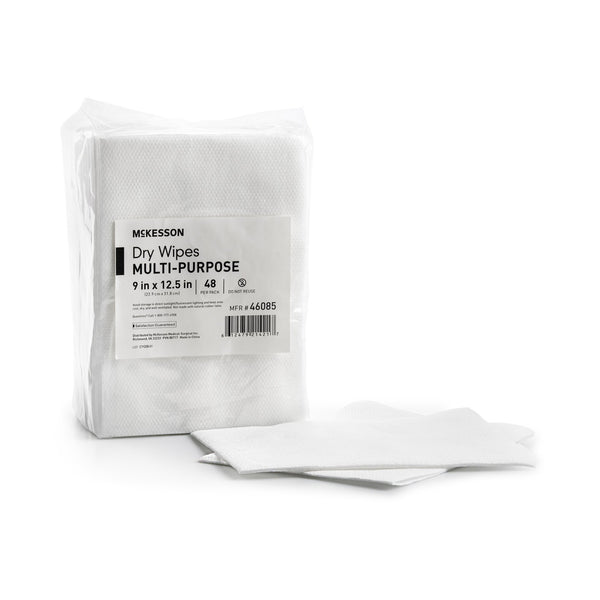 McKesson Task Wipe Medium Duty 48 Count Poly Pack 9 X 12-1/2 Inch NonSterile Disposable (864655_CS) 768/CS