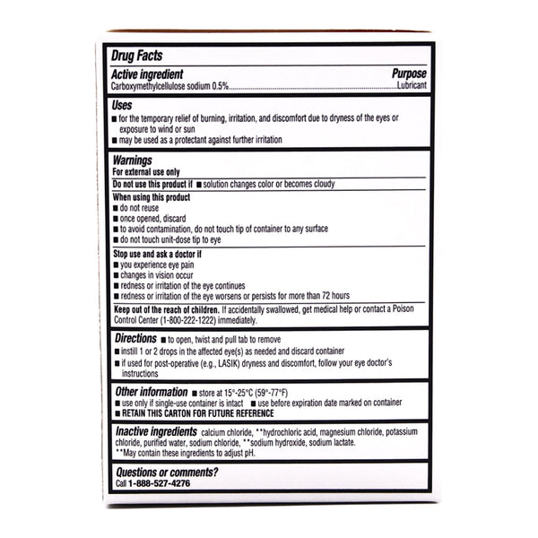 Major Pharmaceuticals Eye Lubricant 30 per Box Eye Drops (1238121_BX) 30/BX