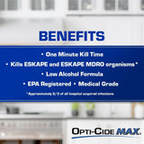 Opti-Cide® Max Surface Disinfectant Cleaner Premoistened Alcohol Based Manual Pull Wipe 160 Count Canister Alcohol Scent NonSterile (1100339_CT) 1/CT