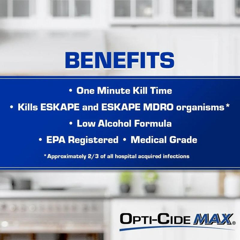 Opti-Cide® Max Surface Disinfectant Cleaner Premoistened Alcohol Based Manual Pull Wipe 160 Count Canister Alcohol Scent NonSterile (1100339_CT) 1/CT