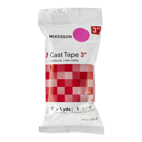 McKesson Cast Tape 3 Inch X 12 Foot Fiberglass Pink (733696_BX) 10/BX