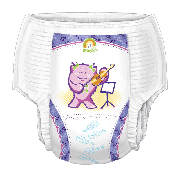 Cardinal Health™ Wings™ Female Toddler Training Pants Pull On with Tear Away Seams Size 3T to 4T Disposable Heavy Absorbency (1009158_PK) 23/PK