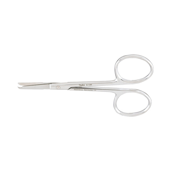 Miltex® Stitch Scissors Spencer 3-1/2 Inch Length OR / Surgical Grade German Stainless Steel NonSterile Finger Ring Handle Straight Blunt Tip / Blunt Tip (250332_EA) 1/EA