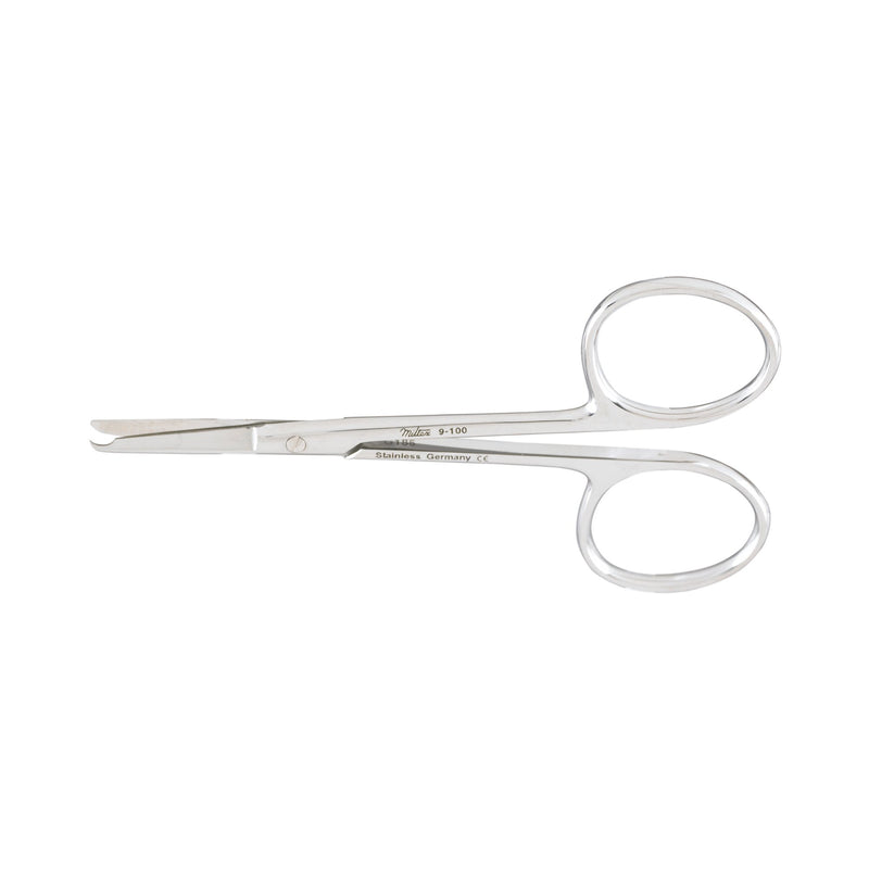 Miltex® Stitch Scissors Spencer 3-1/2 Inch Length OR / Surgical Grade German Stainless Steel NonSterile Finger Ring Handle Straight Blunt Tip / Blunt Tip (250332_EA) 1/EA