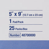 Sorbalux® ABD Abdominal Pad 5 X 9 Inch 1-Ply Sterile 1 per Pouch (625306_CS) 400/CS
