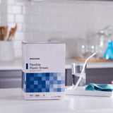 McKesson Flexible Drinking Straw 7-3/4 Inch Length White Individually Wrapped (485517_BX) 1/BX