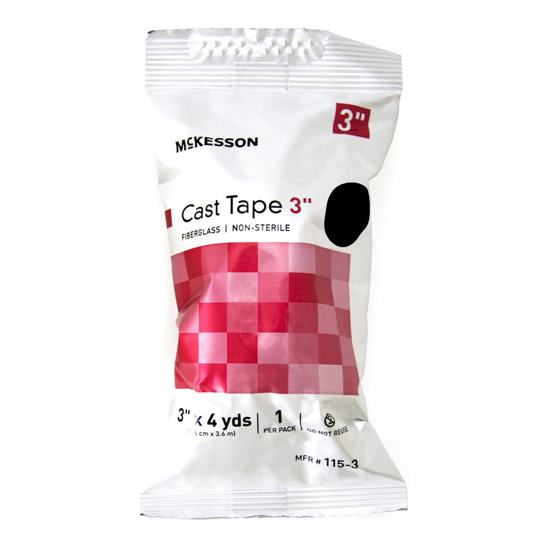 McKesson Cast Tape 3 Inch X 12 Foot Fiberglass Black (733691_BX) 10/BX