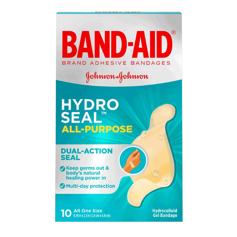 Band-Aid® Hydro Seal™ Waterproof Adhesive Strip 1.1 X 2.1 Inch Hydrocolloid Gel Oval Tan Sterile (1190354_CS) 24/CS