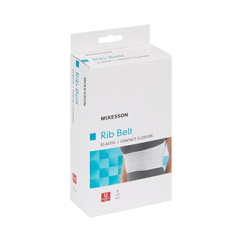 McKesson Rib Belt One Size Fits Most Hook and Loop Closure 28 to 50 Inch Waist Circumference 6 Inch Height Adult (1159130_EA) 1/EA