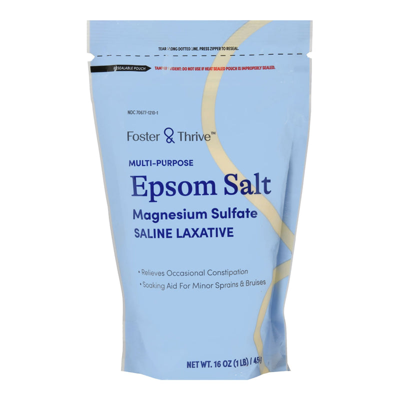 Foster & Thrive™ Epsom Salt Magnesium Sulfate USP Granules 1 lbs. Pouch (1244988_EA) 1/EA
