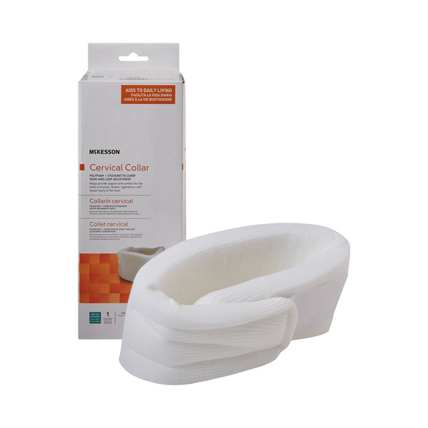 McKesson Cervical Collar Soft Density Adult Large One-Piece 3-3/4 Inch Height 22 Inch Length 19 to 22 Inch Neck Circumference (1103361_CS) 6/CS