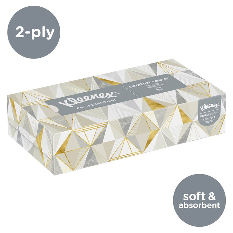 Kleenex® Facial Tissue White 8-2/5 X 8-3/5 Inch 125 Count (456014_BX) 1/BX