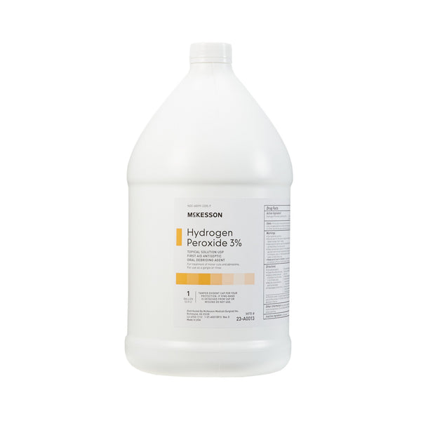 McKesson Brand Antiseptic Hydrogen Peroxide Topical Liquid 1 gal. Bottle (139307_EA) 1/EA