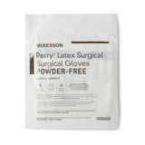 McKesson Perry® Surgical Glove Size 6.5 Sterile Latex Standard Cuff Length Smooth Cream Chemo Tested (1044705_PR) 1/PR
