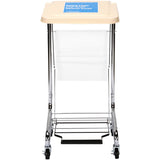 McKesson Hamper Stand Soiled Linen Rectangular Opening 30 to 33 gal. Capacity Foot Pedal Self-Closing Lid (284506_EA) 1/EA
