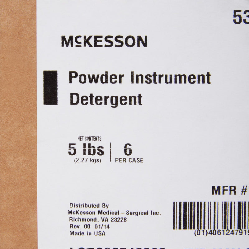 McKesson Instrument Detergent Powder Concentrate 5 lbs. Pail Citrus Scent (899289_CS) 6/CS