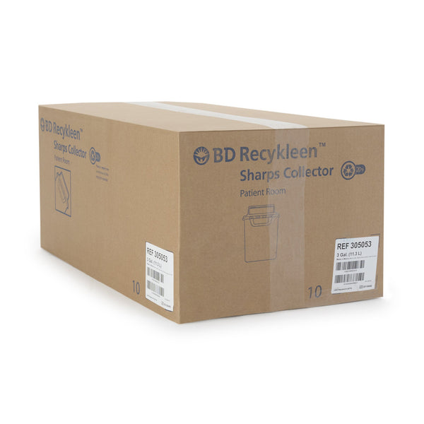 Recykleen™ Sharps Container Pearl Base 15-3/4 H X 13-1/2 W X 6 D Inch Horizontal Entry 3 Gallon (775429_CS) 10/CS