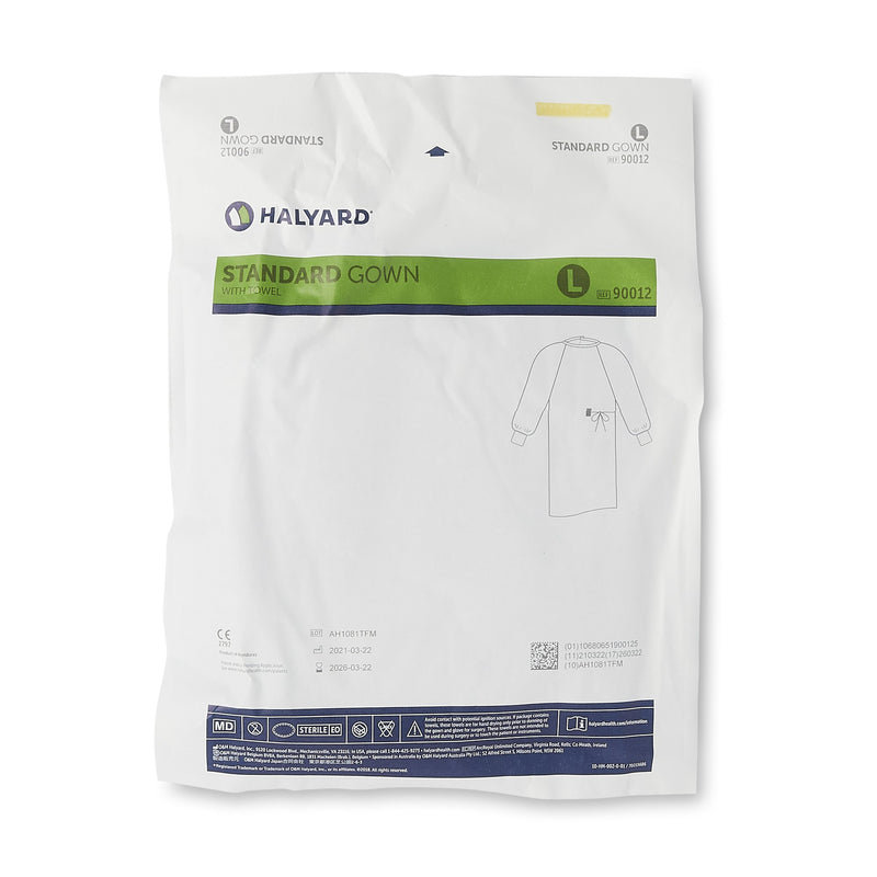 Evolution 4 Non-Reinforced Surgical Gown with Towel Large Blue Sterile Not Rated Disposable (167990_CS) 36/CS