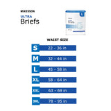 McKesson Ultra Unisex Adult Incontinence Brief Medium Disposable Heavy Absorbency (800832_BG) 1/BG