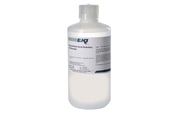 EK Industries Inc Chemistry Reagent Hydrochloric Acid Inorganic Acid 1.0 N 1 Liter (893752_EA) 1/EA