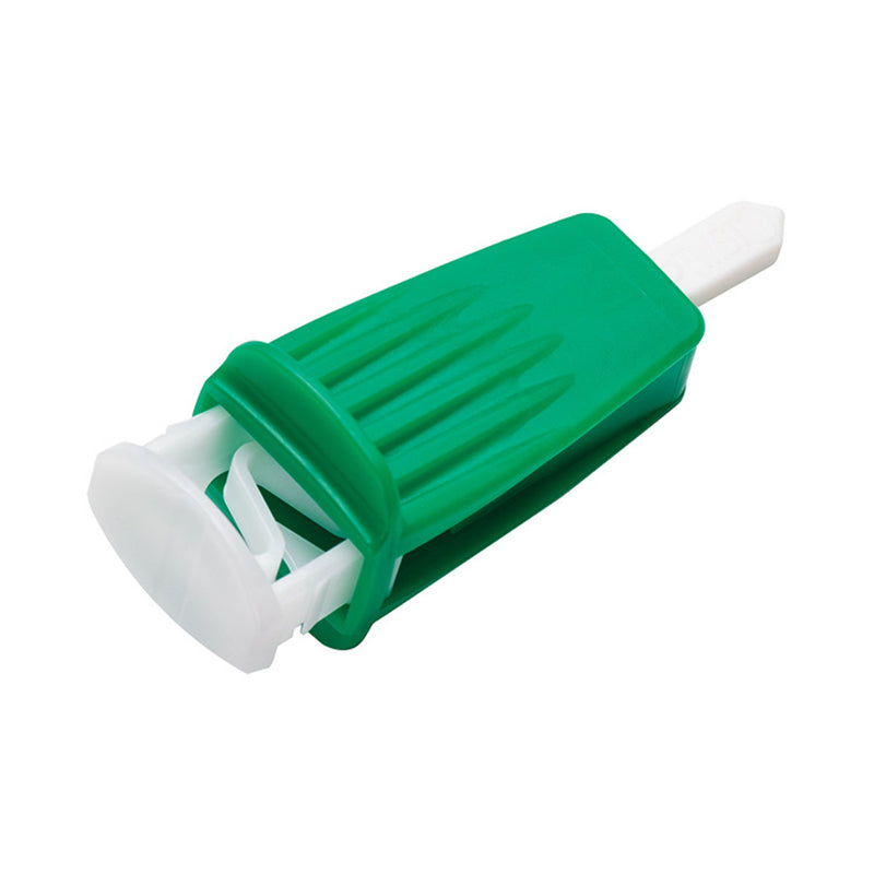 Assure® Safety Lancet 21 Gauge Protective Safety Cap Push Button Activation Finger (962943_BX) 100/BX