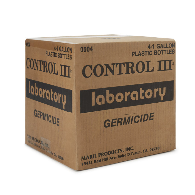 Control III® Laboratory Germicide Surface Disinfectant Cleaner Quaternary Based Manual Pour Liquid 1 gal. Bottle Benzaldehyde Scent NonSterile (307418_GL) 1/GL