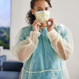 Cardinal Health™ Protective Procedure Gown One Size Fits Most Yellow NonSterile Not Rated Disposable (466476_PK) 1/PK