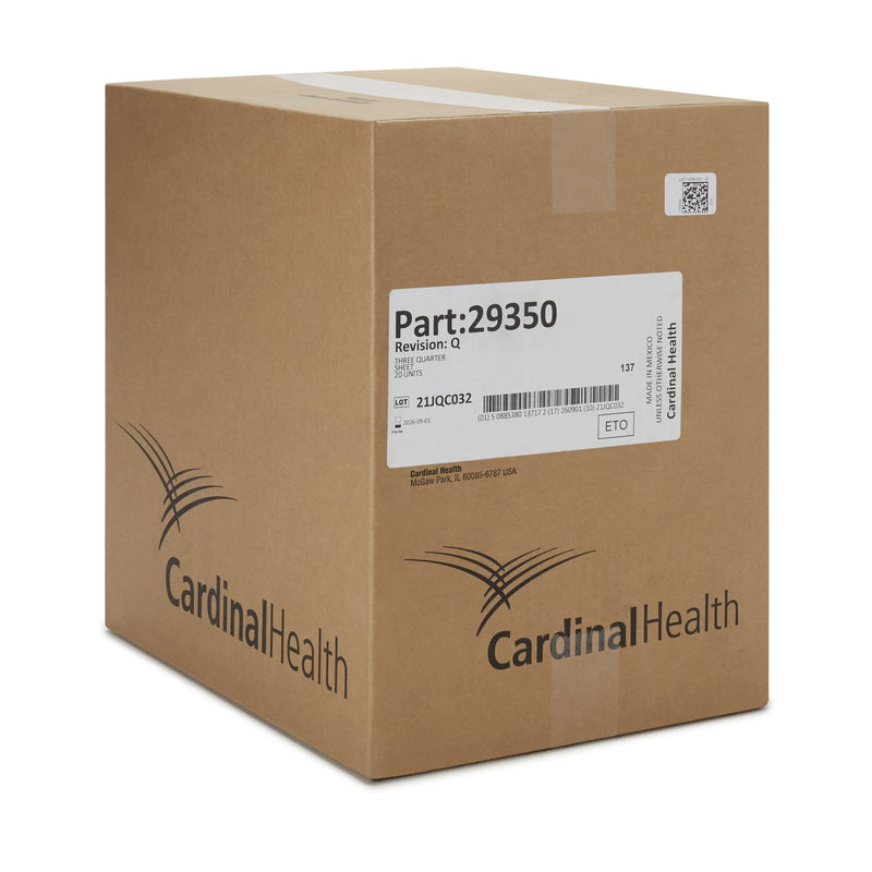 Cardinal General Purpose Drape Three-Quarter Drape 56 W X 77 L Inch Sterile (269522_EA) 1/EA