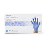 McKesson Confiderm® 3.0 Exam Glove Large NonSterile Nitrile Standard Cuff Length Textured Fingertips Blue Not Rated (957803_CS) 10/CS