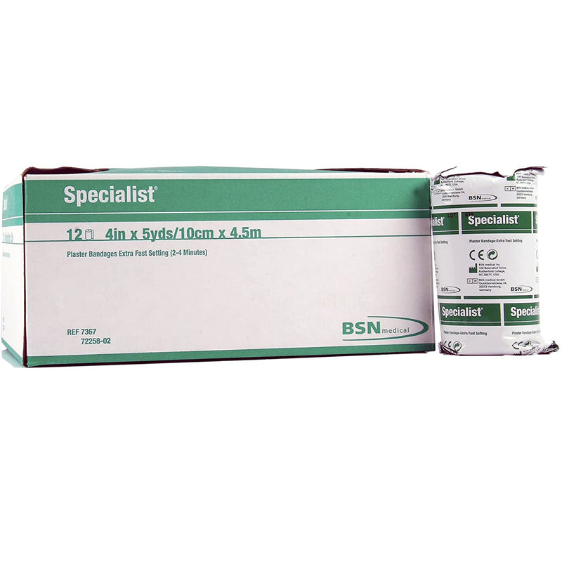 Specialist® Plaster Bandage 4 Inch X 15 Foot Plaster of Paris White (4789_EA) 1/EA