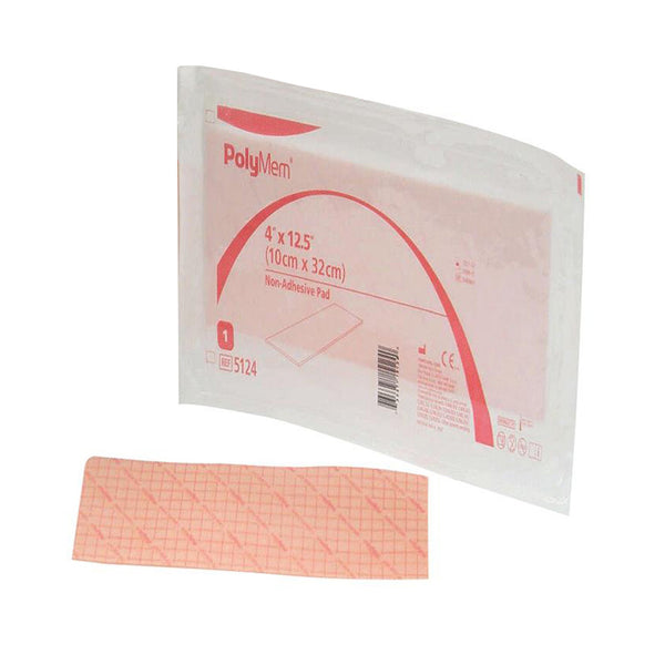 PolyMem® Foam Dressing 4 X 12-1/2 Inch Without Border Film Backing Nonadhesive Rectangle Sterile (702095_EA) 1/EA