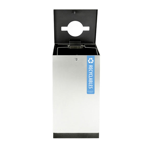 Edge Single Stream Recycling Receptacle - Long Label (5193) Each