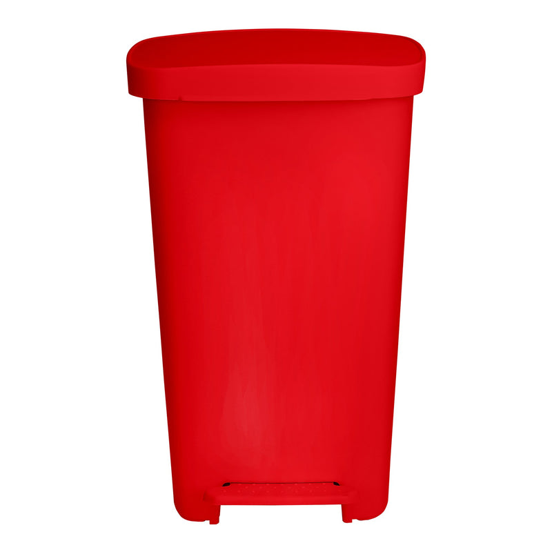 McKesson Trash Can 52 Quart / 13 gal. Red Plastic Rectangular (1223702_EA) 1/EA
