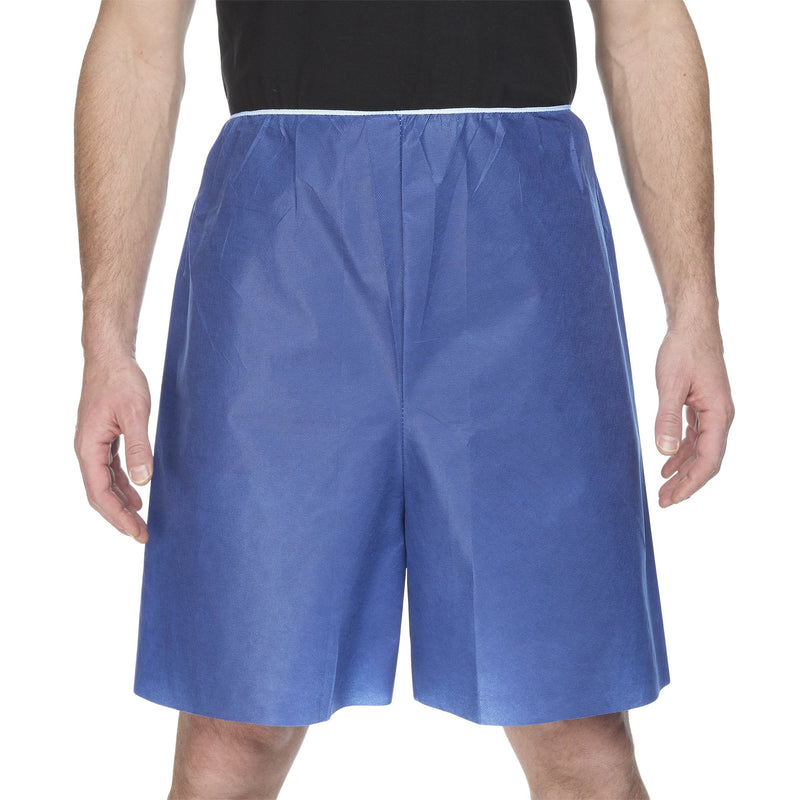 McKesson Exam Shorts X-Large Blue SMS Adult Disposable (1197331_CS) 100/CS