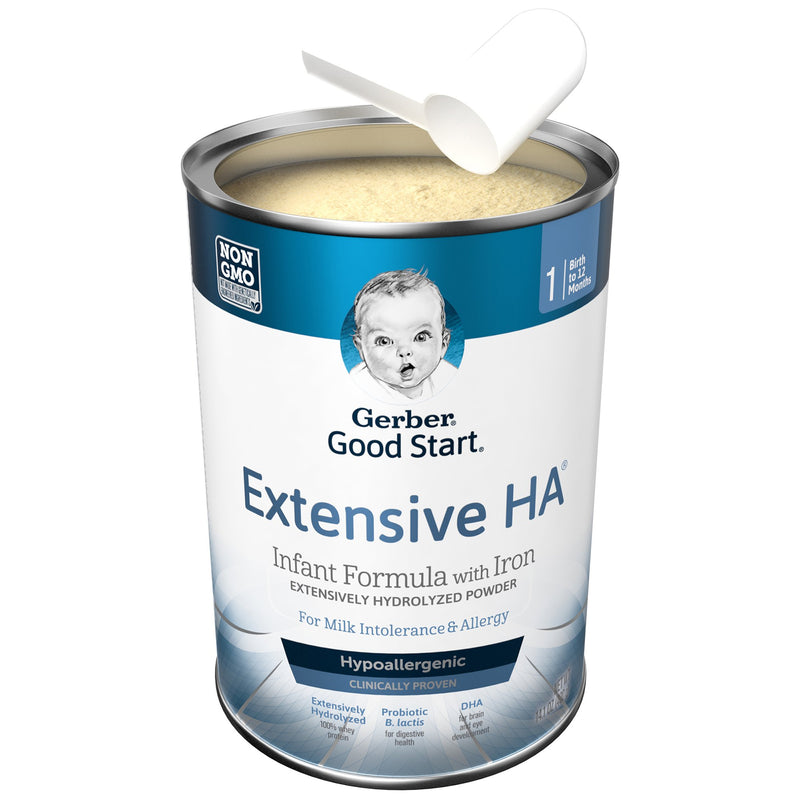 Gerber® Good Start® Extensive HA Infant Formula Unflavored 14.1 oz. Can Powder Whey Protein Cow's Milk Allergy (979091_CN) 1/CN