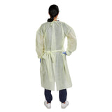 McKesson Protective Procedure Gown One Size Fits Most Yellow NonSterile AAMI Level 2 Disposable (1247993_BG) 10/BG