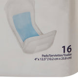 Sure Care™ Bladder Control Pad 4 X 12-1/2 Inch Heavy Absorbency Polymer Core One Size Fits Most (731672_CS) 96/CS