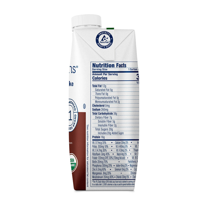 Kate Farms Nutrition Shake Oral Supplement Chocolate Flavor Liquid 11 oz. Carton (1170427_EA) 1/EA