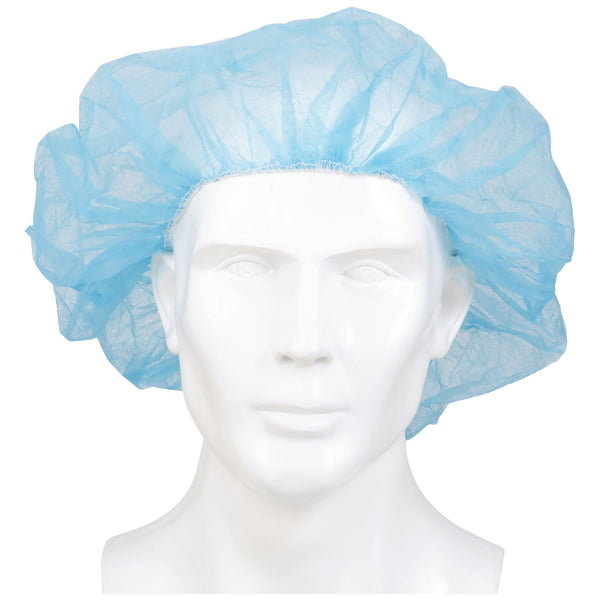 McKesson Bouffant Cap Blue Elastic Closure (237329_BX) 100/BX