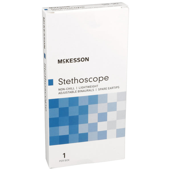 McKesson General Exam Stethoscope Teal Blue 1-Tube 22 Inch Tube Double Sided Chestpiece (363750_EA) 1/EA