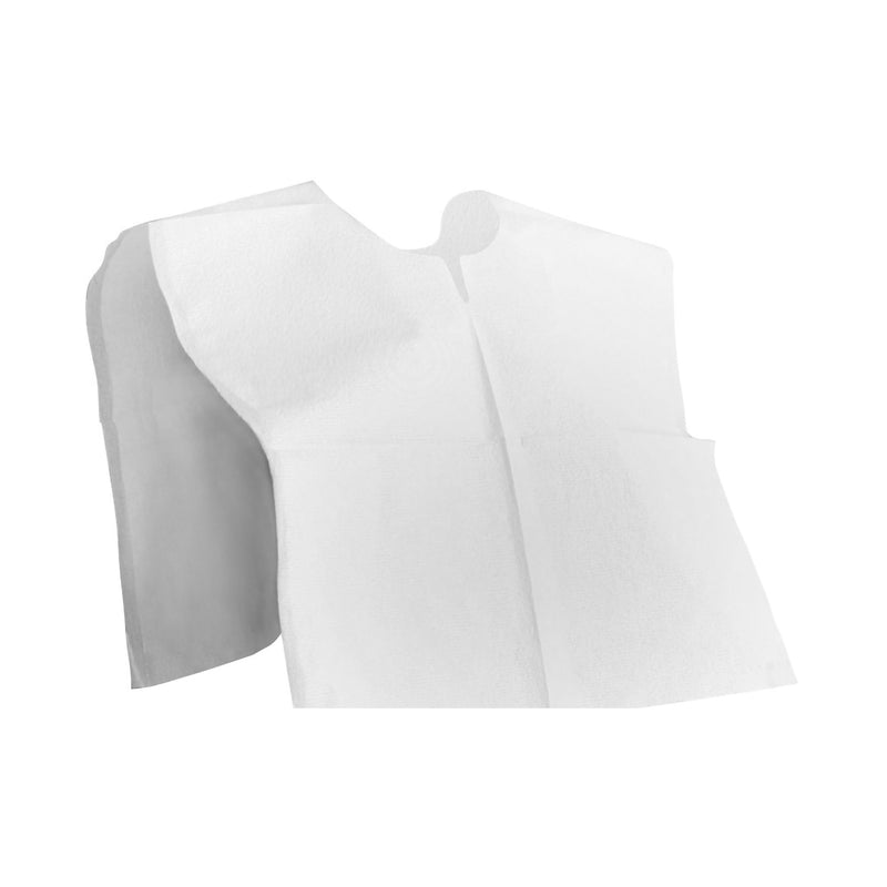 McKesson Exam Cape White One Size Fits Most Open Sides Without Closure Unisex Disposable (327137_CS) 200/CS