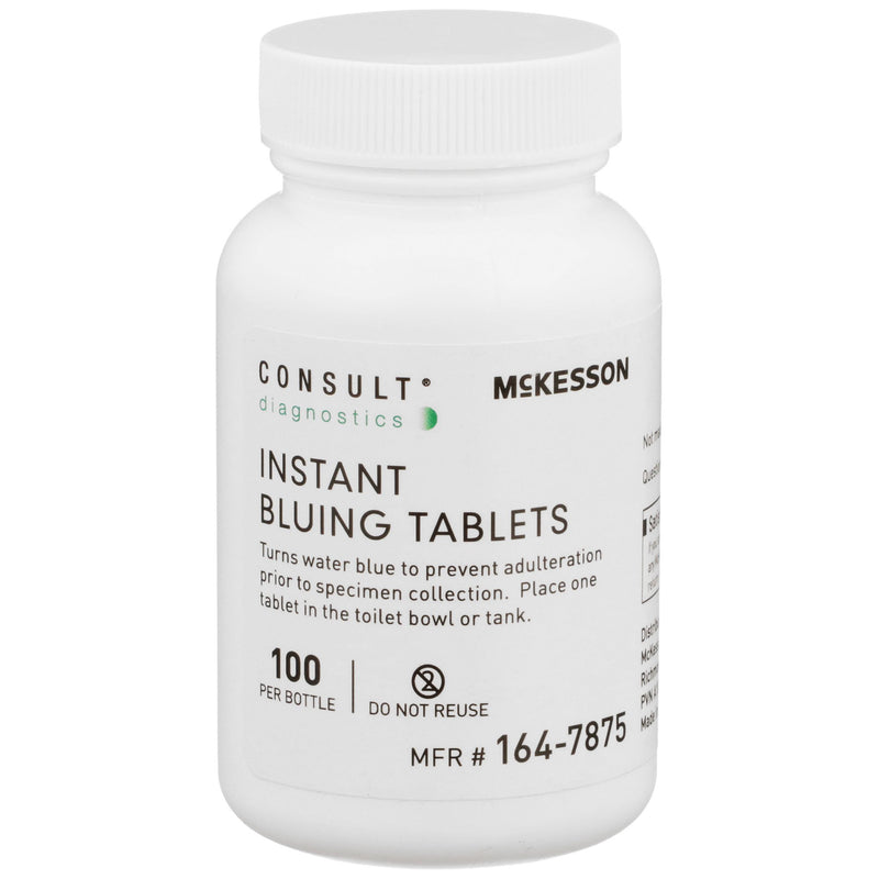 McKesson Consult™ Instant Bluing Tablets Blue, 100 Tests For Use In Toilet Water (1088138_BT) 1/BT
