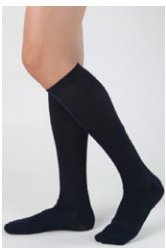Health Support® Compression Stocking Knee High Size E / Regular Black Closed Toe (998993_PR) 1/PR