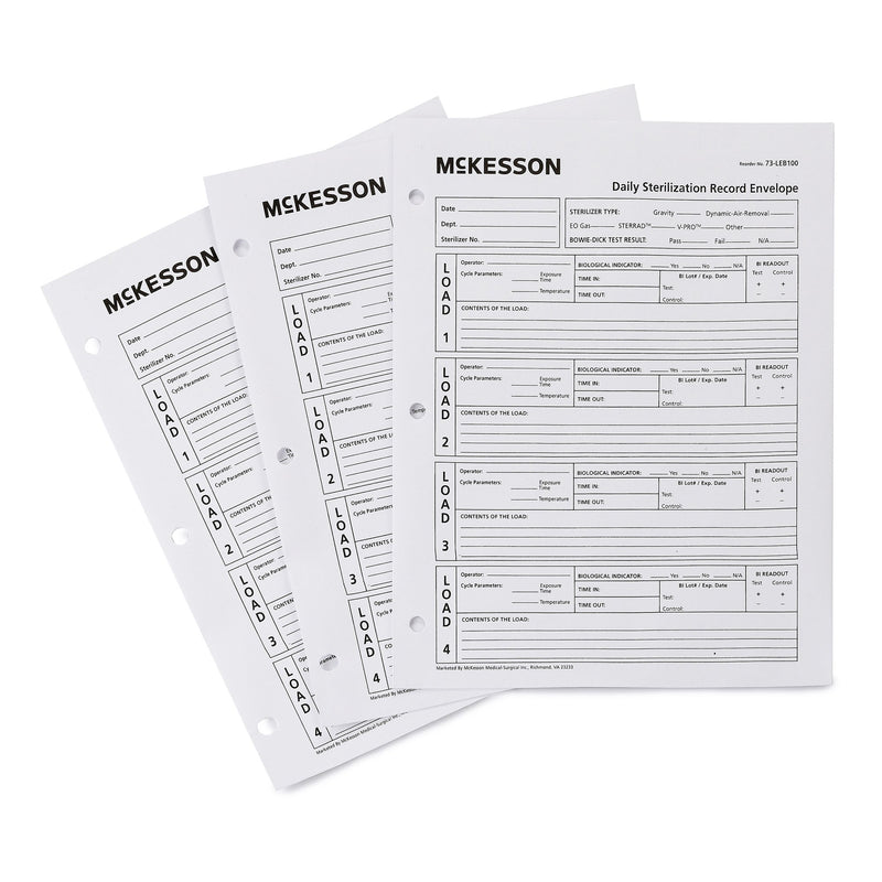 McKesson Sterilization Record Envelope McKesson (524898_CS) 1000/CS