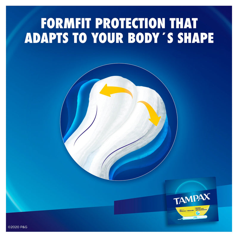Tampax® Tampon Regular Absorbency Cardboard Applicator Individually Wrapped (783577_BX) 40/BX