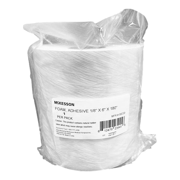 McKesson Orthopedic Padding Roll Adhesive 6 X 180 Inch Poly Foam NonSterile (1111091_RL) 1/RL
