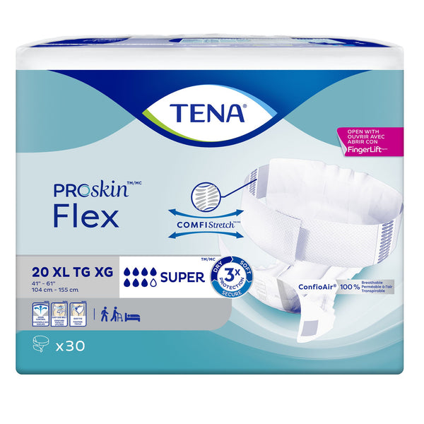 TENA® ProSkin™ Flex Super Unisex Adult Incontinence Belted Undergarment Size 20 Disposable Heavy Absorbency (718449_PK) 1/PK