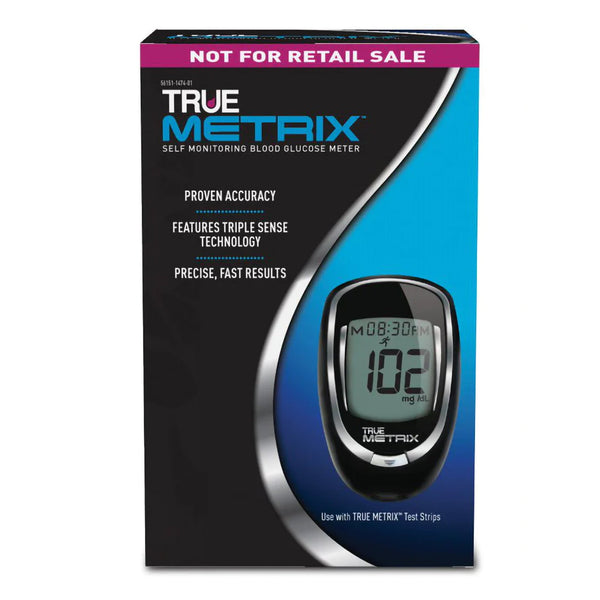 TRUE METRIX® Blood Glucose Meter 4 Second Results Stores up to 500 Results (1114363_EA) 1/EA